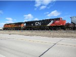 BNSF 7941 and CN 2809